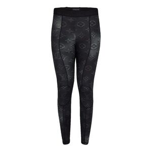 Louis Vuitton Black Monogram Jacquard Leggings